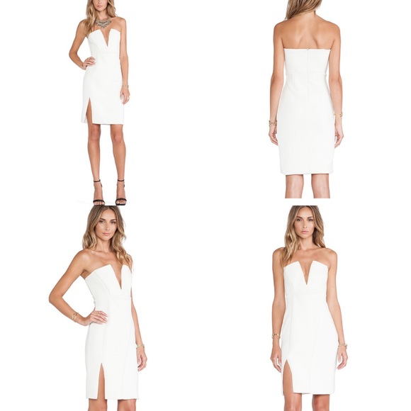 Revolve NBD Unravel Midi Ivory Dress, S - Picture 8 of 8